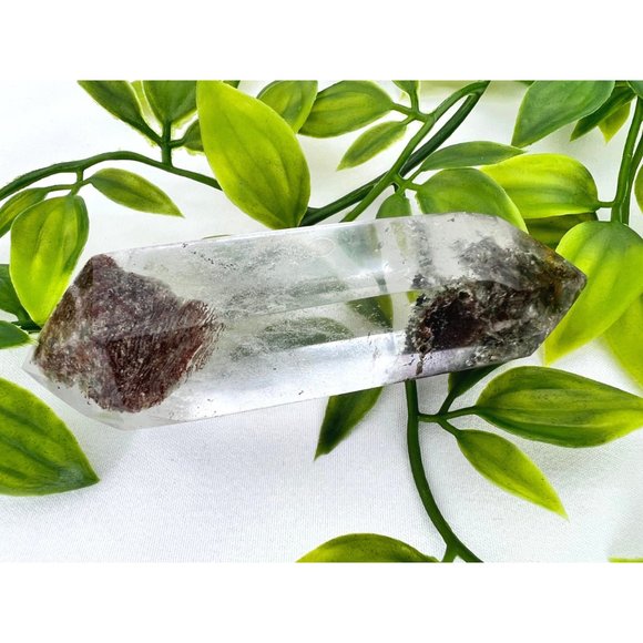 Garden Quartz Double Terminated Point - 3.4" Lodolite in Quartz DT - UNIQUE Gard - Picture 9 of 10